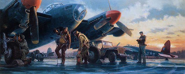 "Eyes of the Eighth" - Gil Cohen - DeHavilland Mosquito World War II Art